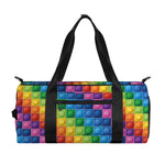 Colorful Plastic Building Blocks Print Gym Bag