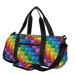 Colorful Plastic Building Blocks Print Gym Bag