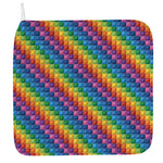 Colorful Plastic Building Blocks Print Hand Towel