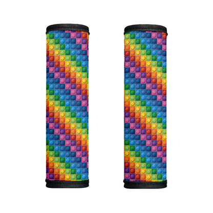 Colorful Plastic Building Blocks Print Handle Covers