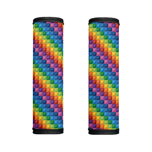 Colorful Plastic Building Blocks Print Handle Covers