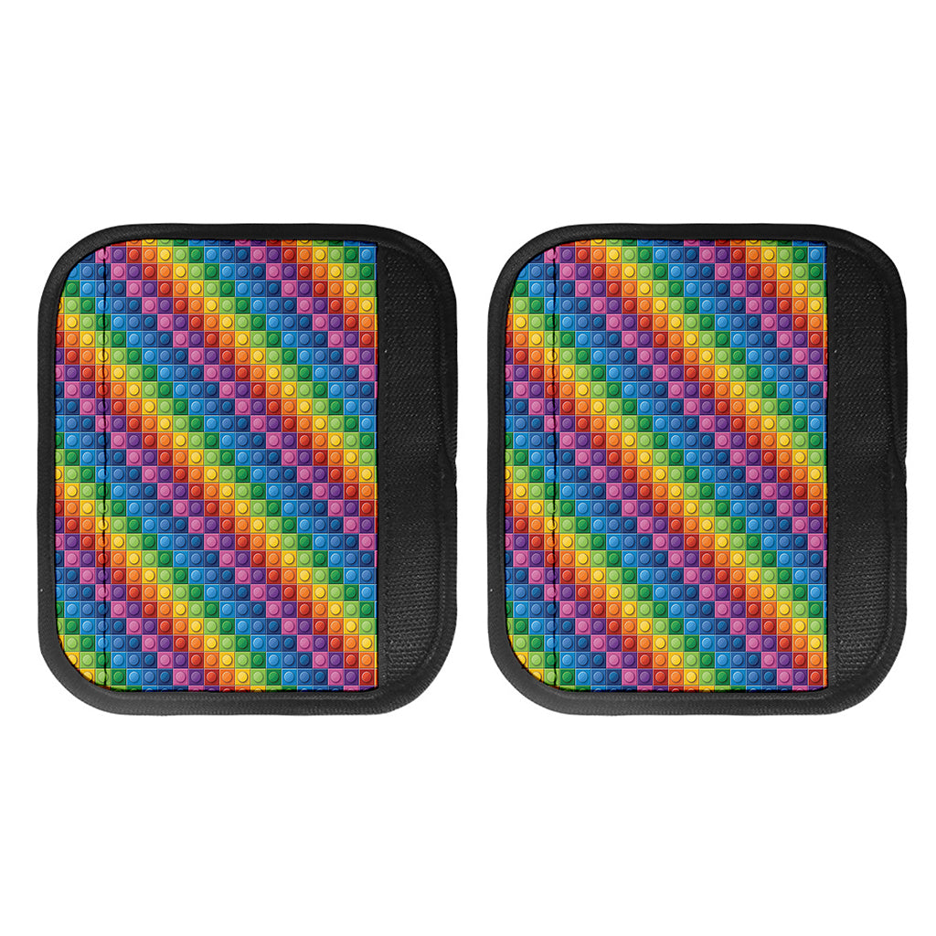 Colorful Plastic Building Blocks Print Handle Covers