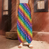 Colorful Plastic Building Blocks Print Harem Pants