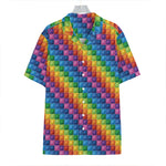 Colorful Plastic Building Blocks Print Hawaiian Shirt