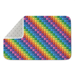 Colorful Plastic Building Blocks Print Indoor Door Mat