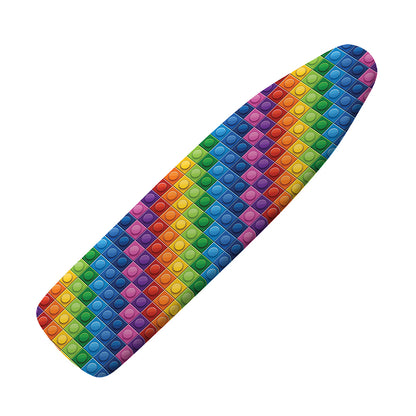 Colorful Plastic Building Blocks Print Ironing Board Cover