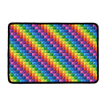 Colorful Plastic Building Blocks Print Kitchen Mat