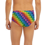 Colorful Plastic Building Blocks Print Men's Briefs