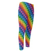 Colorful Plastic Building Blocks Print Men's Compression Pants