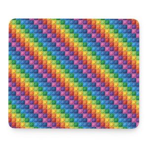 Colorful Plastic Building Blocks Print Mouse Pad