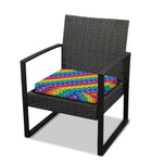 Colorful Plastic Building Blocks Print Outdoor Seat Cushion Cover