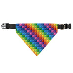 Colorful Plastic Building Blocks Print Over The Collar Dog Bandana