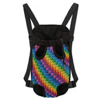 Colorful Plastic Building Blocks Print Pet Carrier Backpack