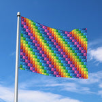 Colorful Plastic Building Blocks Print Polyester Flag