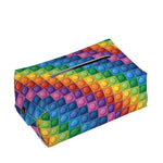 Colorful Plastic Building Blocks Print Rectangle Tissue Box Cover
