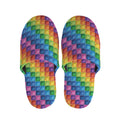 Colorful Plastic Building Blocks Print Slippers
