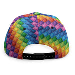 Colorful Plastic Building Blocks Print Snapback Cap