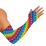 Colorful Plastic Building Blocks Print Sun Protection Arm Sleeves