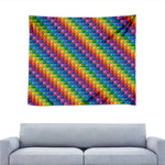 Colorful Plastic Building Blocks Print Tapestry