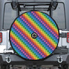 Colorful Plastic Building Blocks Print Tire Cover With Camera Hole