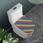 Colorful Plastic Building Blocks Print Toilet Lid Cover