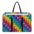 Colorful Plastic Building Blocks Print Utility Tote Bag