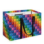 Colorful Plastic Building Blocks Print Utility Tote Bag
