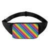 Colorful Plastic Building Blocks Print Waist Bag