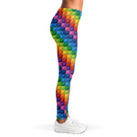 Colorful Plastic Building Blocks Print Women's Leggings