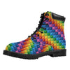 Colorful Plastic Building Blocks Print Work Boots