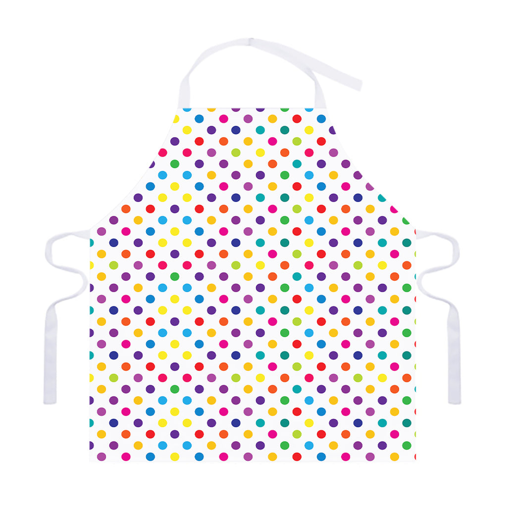 Colorful Polka Dot Pattern Print Adjustable Apron