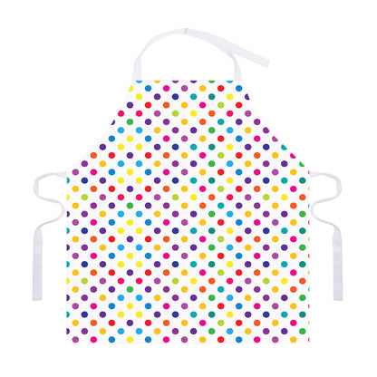 Colorful Polka Dot Pattern Print Adjustable Apron
