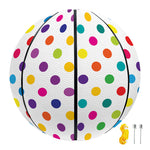 Colorful Polka Dot Pattern Print Basketball