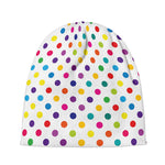 Colorful Polka Dot Pattern Print Beanie