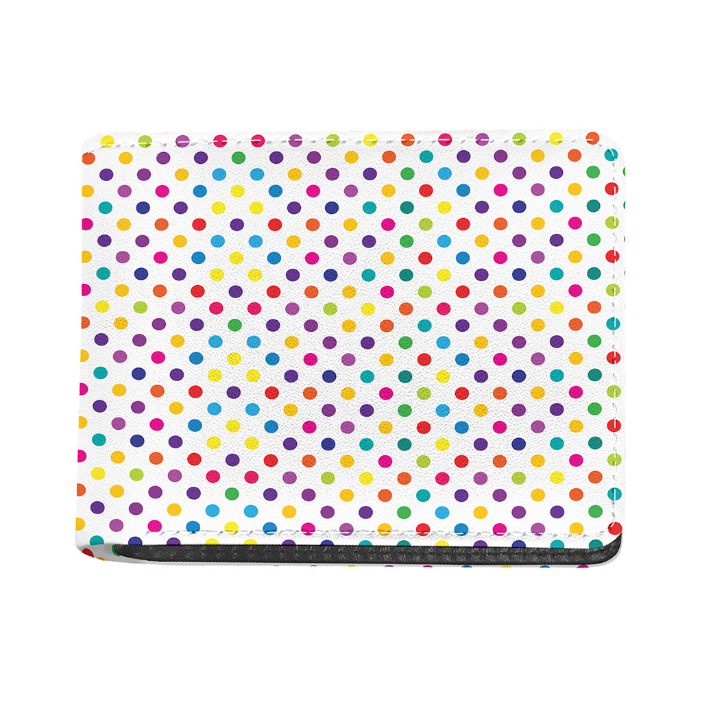 Colorful Polka Dot Pattern Print Bifold Wallet