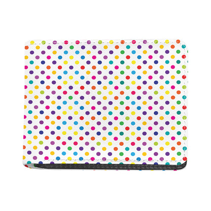 Colorful Polka Dot Pattern Print Bifold Wallet