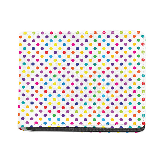 Colorful Polka Dot Pattern Print Bifold Wallet