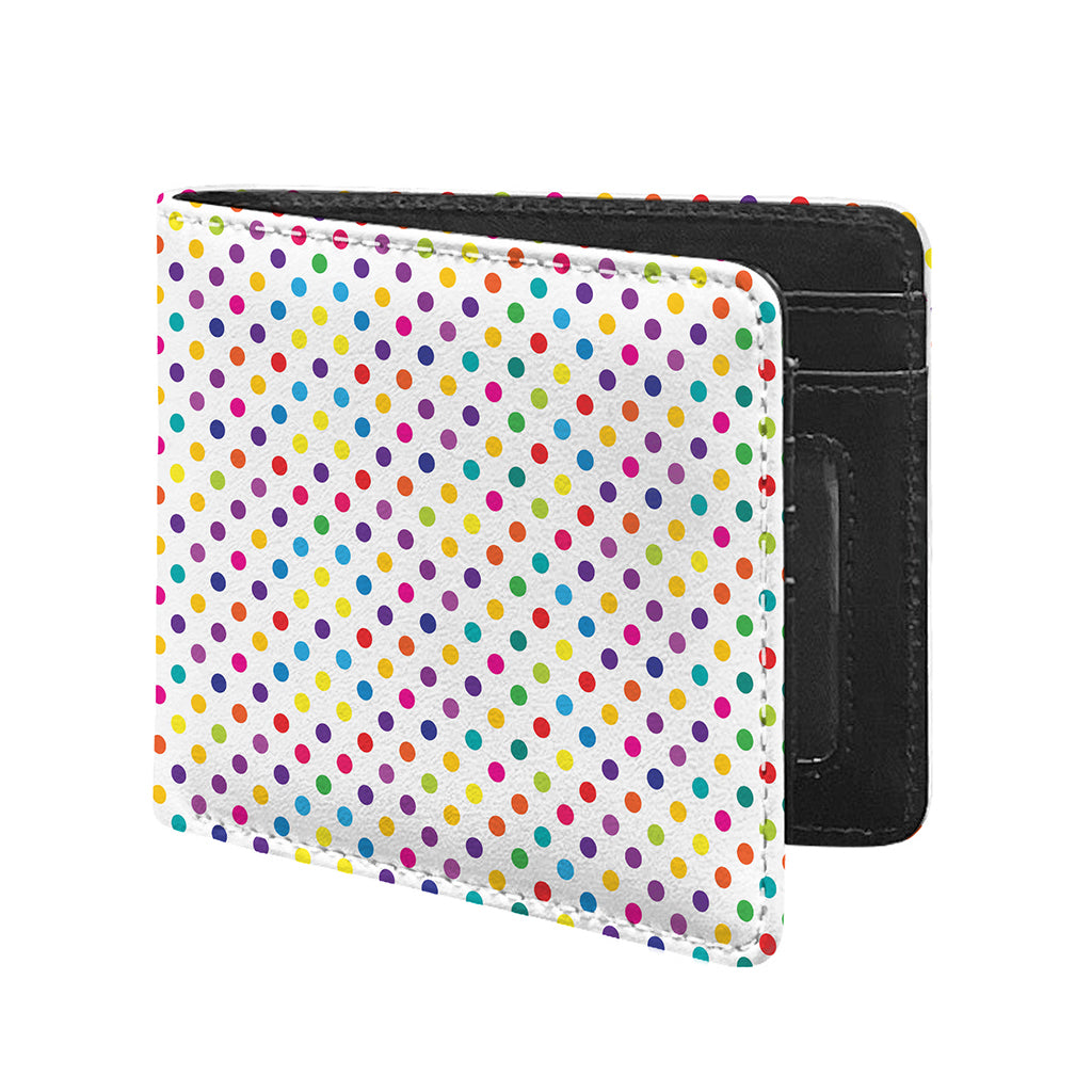 Colorful Polka Dot Pattern Print Bifold Wallet