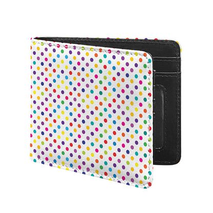 Colorful Polka Dot Pattern Print Bifold Wallet