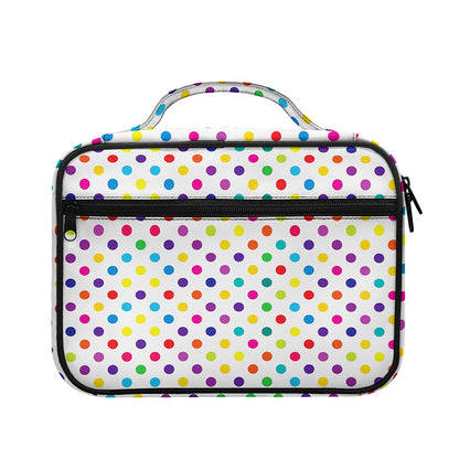 Colorful Polka Dot Pattern Print Briefcase Bible Bag