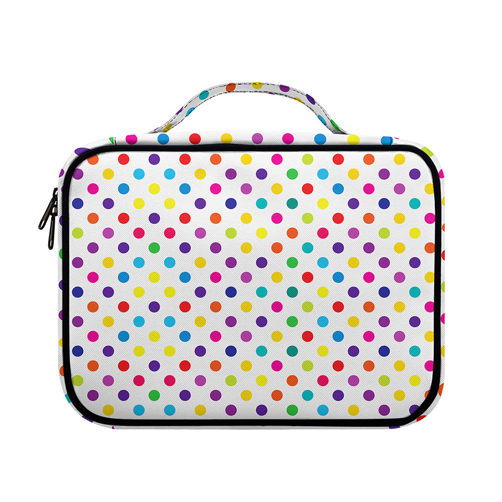 Colorful Polka Dot Pattern Print Briefcase Bible Bag