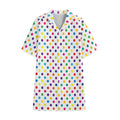 Colorful Polka Dot Pattern Print Cotton Hawaiian Shirt