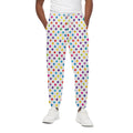 Colorful Polka Dot Pattern Print Cotton Sweatpants