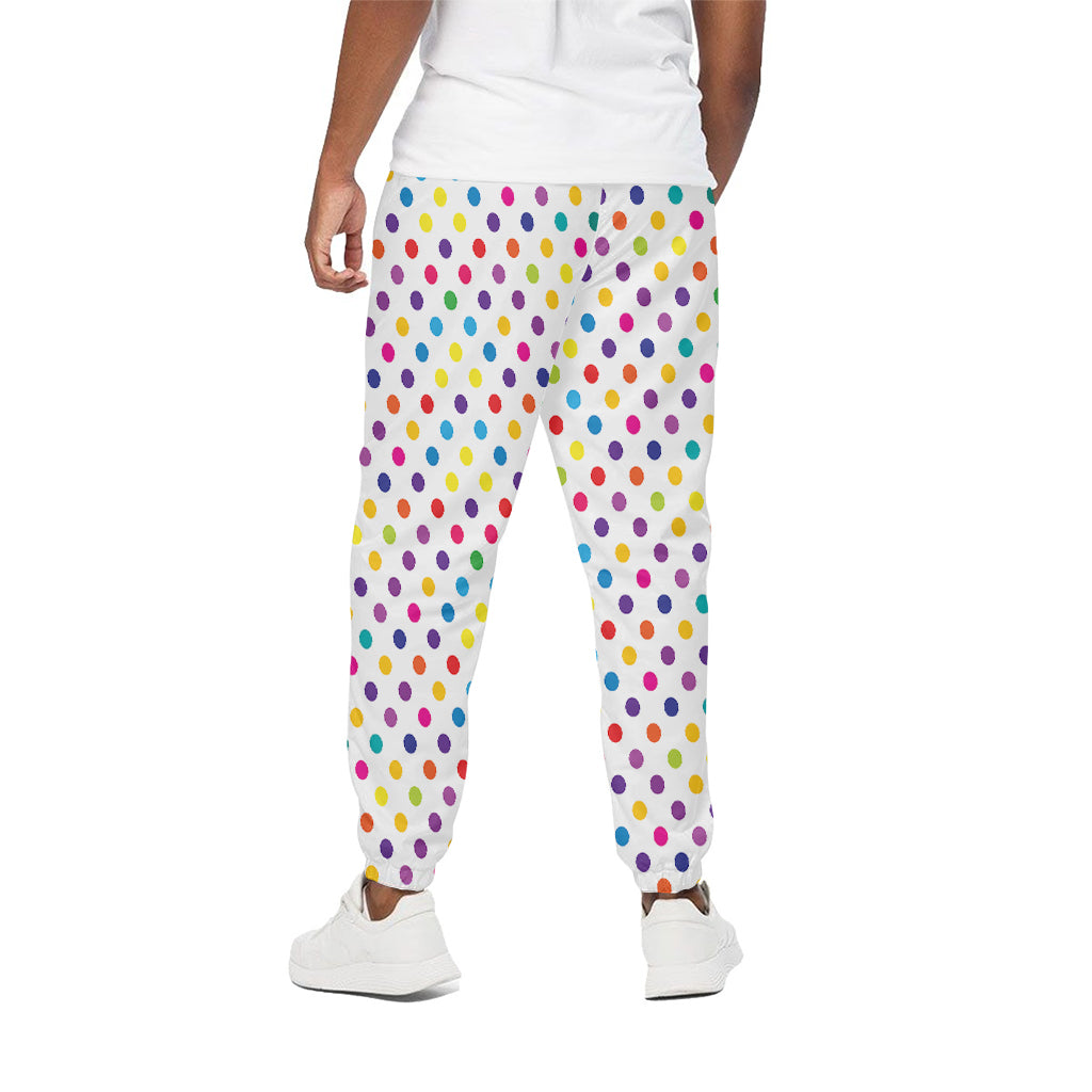 Colorful Polka Dot Pattern Print Cotton Pants