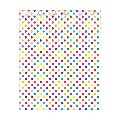 Colorful Polka Dot Pattern Print Curtain