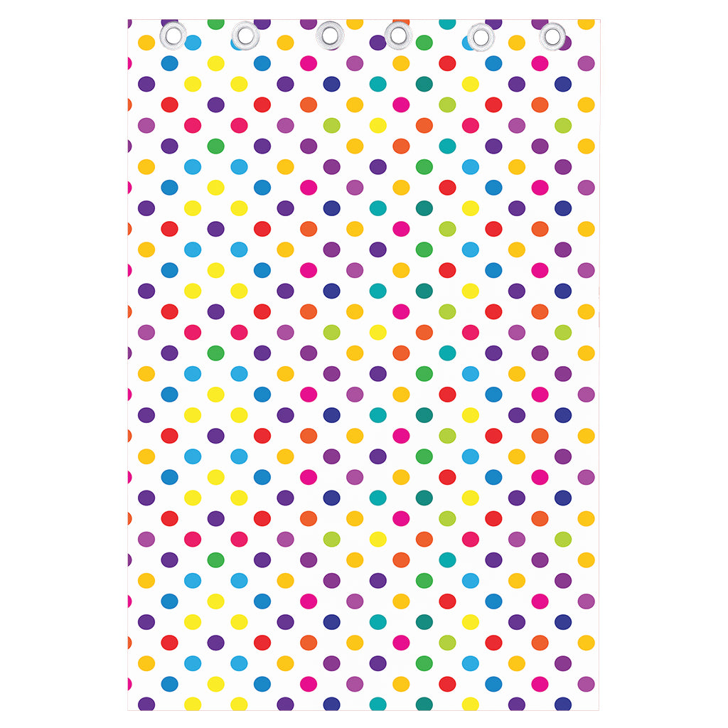 Colorful Polka Dot Pattern Print Curtain