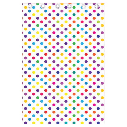 Colorful Polka Dot Pattern Print Curtain