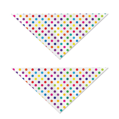 Colorful Polka Dot Pattern Print Dog Bandana