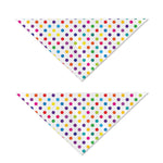 Colorful Polka Dot Pattern Print Dog Bandana