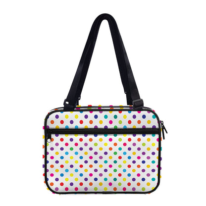 Colorful Polka Dot Pattern Print Double Strap Bible Bag
